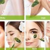 Anti Aging Jade Roller Massager and Gua Sha Set for Face, Eye, Neck