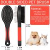 Professional Double Sided Pin & Bristle Brush for Dogs & Cats