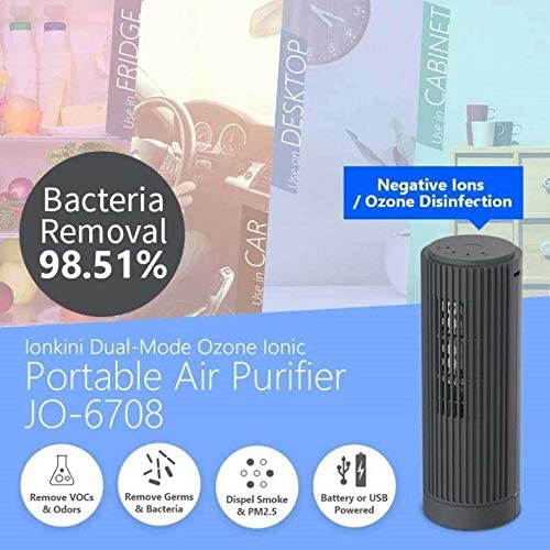 Multi-Functional Dual Mode Mini Ozone Ionic Portable Air Purifier