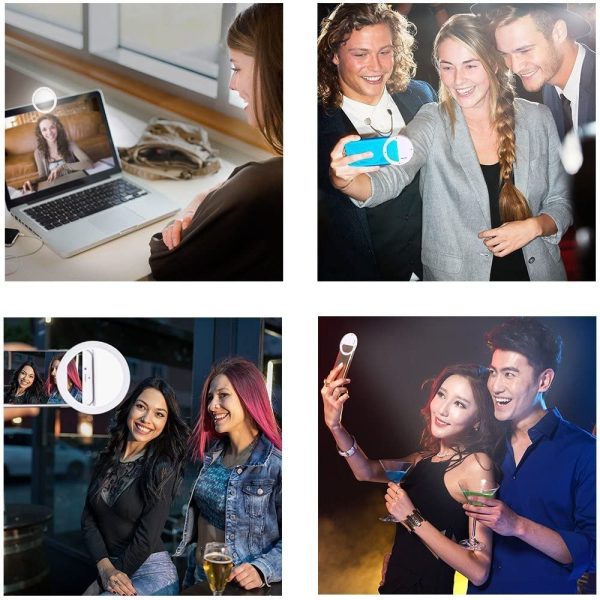 Clip-on Rechargeable & Portable Phone Selfie Ring Light