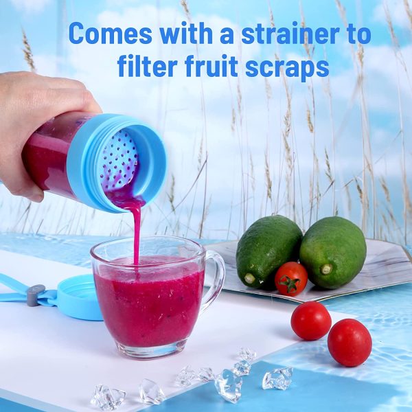 71CXWDtCgaL._AC_SL1500_ USB Rechargeable Portable Blender for Smoothies and Shakes