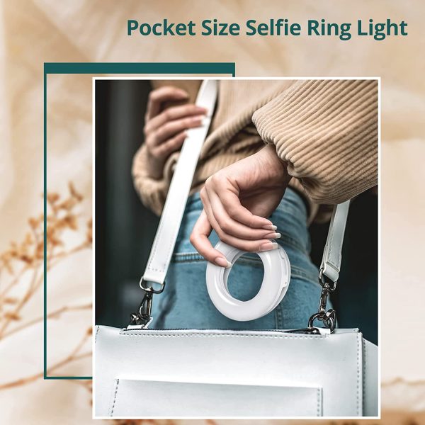 Clip-on Rechargeable & Portable Phone Selfie Ring Light