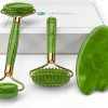 4-in-1 Jade Roller and Gua Sha Facial, Eye and Neck Massage Set