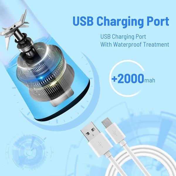 71+PlV11+bL._AC_SL1500_ USB Rechargeable Portable Blender for Smoothies and Shakes
