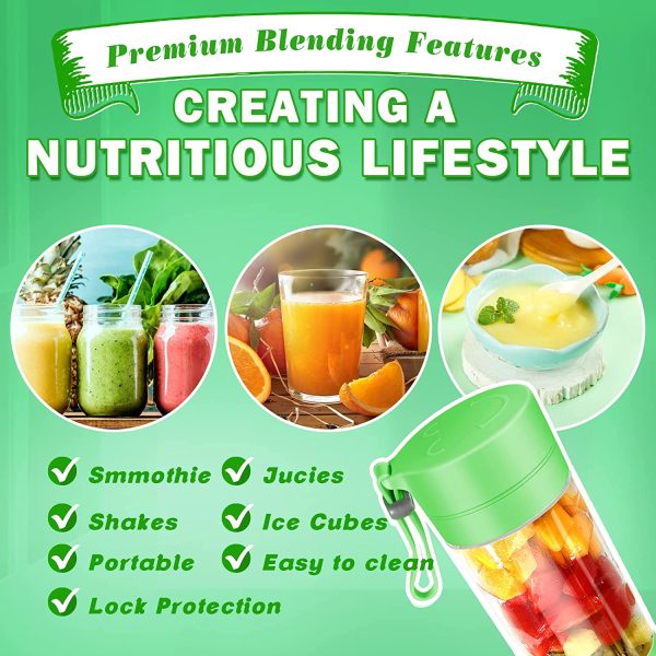 71obN-Cw3yL._AC_SL1500_ USB Rechargeable Portable Blender for Smoothies and Shakes