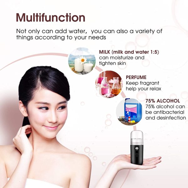 USB Rechargeable Portable Nano Humidifier Mini Facial Face Sprayer