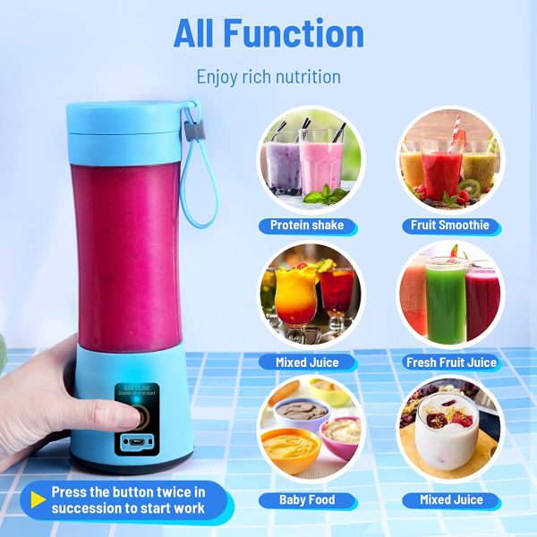 71tri-3hnAL._AC_SL1500_ USB Rechargeable Portable Blender for Smoothies and Shakes
