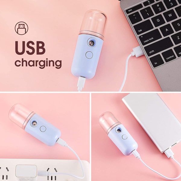 USB Rechargeable Portable Nano Humidifier Mini Facial Face Sprayer