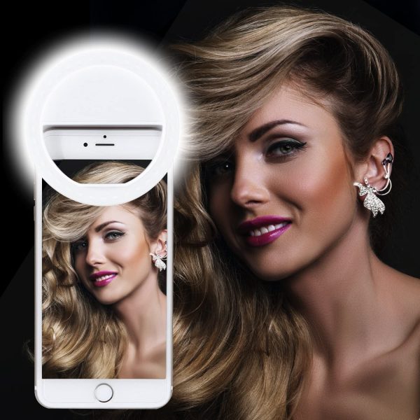 Clip-on Rechargeable & Portable Phone Selfie Ring Light