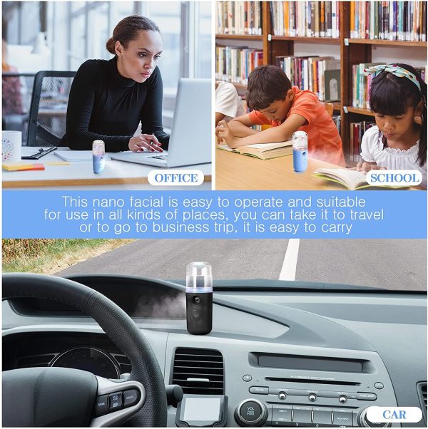USB Rechargeable Portable Nano Humidifier Mini Facial Face Sprayer
