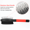Professional Double Sided Pin & Bristle Brush for Dogs & Cats