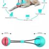 Multifunction Suction Cup Interactive Dog, Pet Chew Toy with Food Dispensing & Squeaky Toy Ball