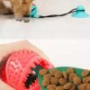 Multifunction Suction Cup Interactive Dog, Pet Chew Toy with Food Dispensing & Squeaky Toy Ball