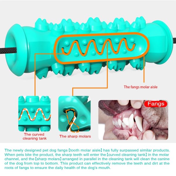 Pet Dog Chew and Tug Handle and Ball Chew Interactive Chew Toy