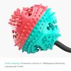 Multifunction Suction Cup Interactive Dog, Pet Chew Toy with Food Dispensing & Squeaky Toy Ball