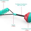 Pet Dog Chew and Tug Handle and Ball Chew Interactive Chew Toy