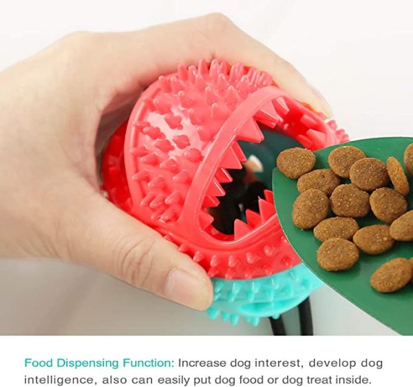 Pet Dog Chew and Tug Handle and Ball Chew Interactive Chew Toy