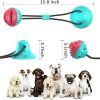 Multifunction Suction Cup Interactive Dog, Pet Chew Toy with Food Dispensing & Squeaky Toy Ball