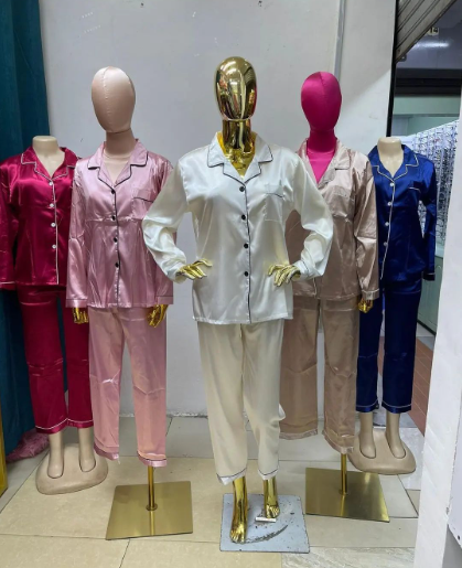 Screenshot 2024-02-17 155254 2 Piece Women's Satin Pajama Pants Sleep Wear Set