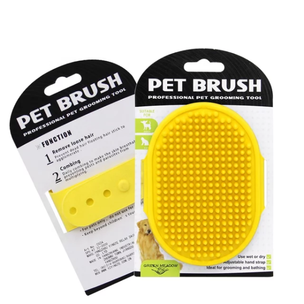 Professional Pet Grooming - Dog and Cat Shampoo Shower & Bath Scrubbing Brush for Long & Short Hair Cats and Dogs