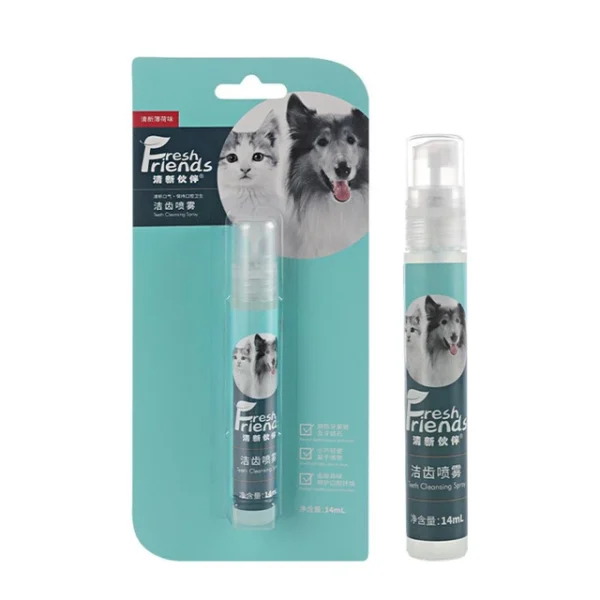 1668628516184 Pet (Dog and Cat) Fresh Friends Oral Dental Spray for Bad Breath, Plaque & Tartar Build-Up & Teeth Cleaning.