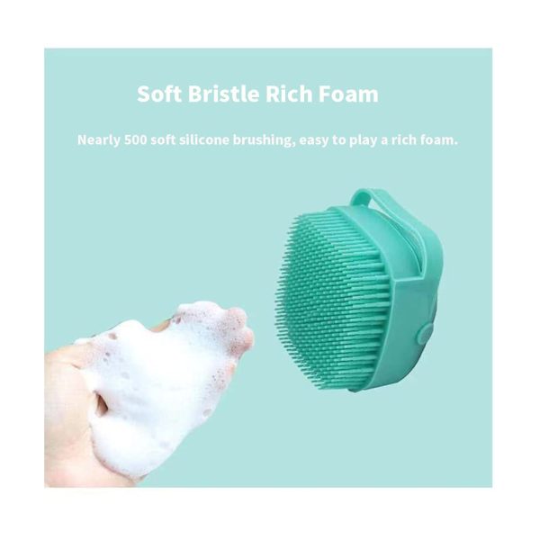 51XD7i2y9ES._SL1001_ Grooming Pet Soft Silicon Bath And Massage Brush with Shampoo Dispenser for Dogs and Cats
