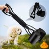Long Handle Dog Folding Poop Scooper for Large & Small Dogs Poop Pick Up Tool