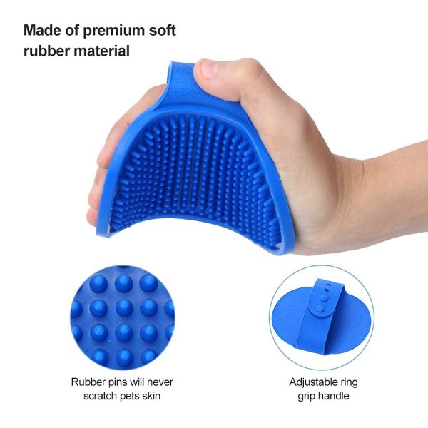 Professional Pet Grooming - Dog and Cat Shampoo Shower & Bath Scrubbing Brush for Long & Short Hair Cats and Dogs