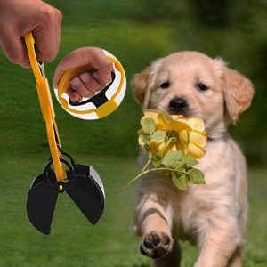 Portable Non-Breakable Short Handle Pet Pooper Scooper