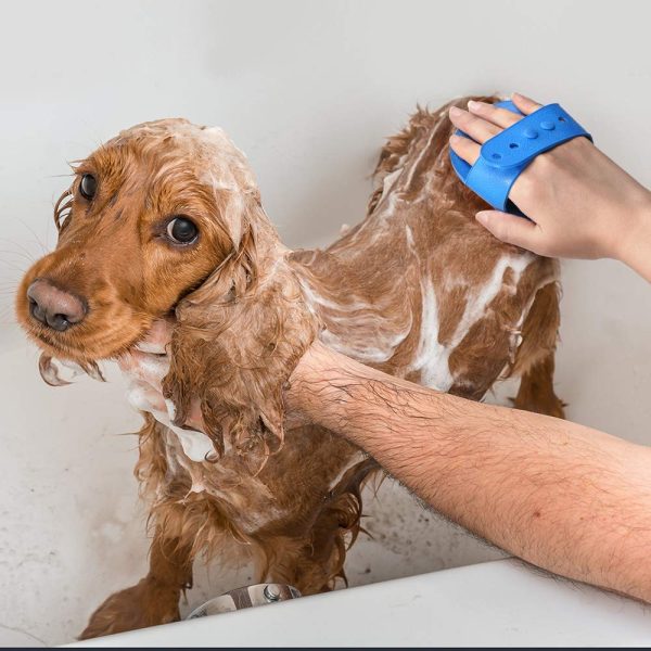Professional Pet Grooming - Dog and Cat Shampoo Shower & Bath Scrubbing Brush for Long & Short Hair Cats and Dogs