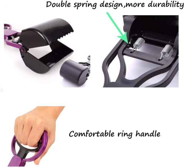 61zZfEQvooL._AC_SL1300_ Long Handle Dog Folding Poop Scooper for Large & Small Dogs Poop Pick Up Tool
