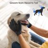 Pet Grooming, Gentle Shedding & Bathing Brushing Gloves and Mittens for Efficient Pets Hair Removal for Long and Short Hair Dogs & Cats & Horses