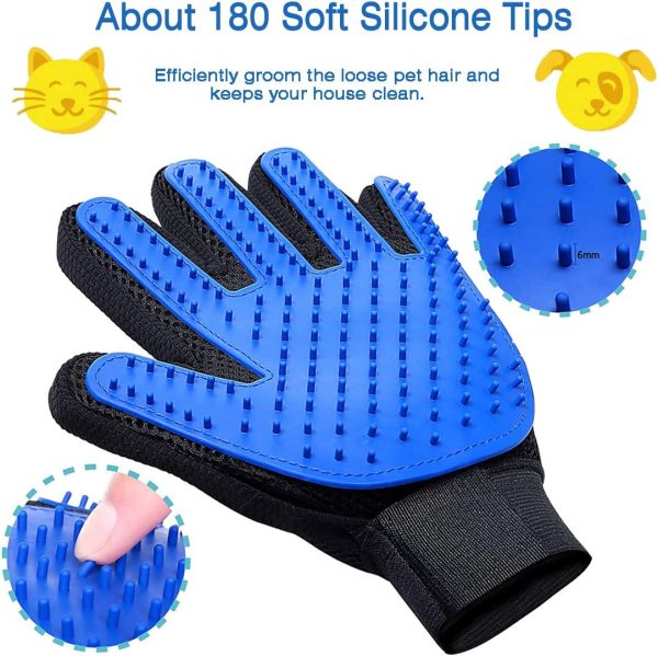 71Rn1V5MdlL._AC_SL1100_ Pet Grooming, Gentle Shedding & Bathing Brushing Gloves and Mittens for Efficient Pets Hair Removal for Long and Short Hair Dogs & Cats & Horses