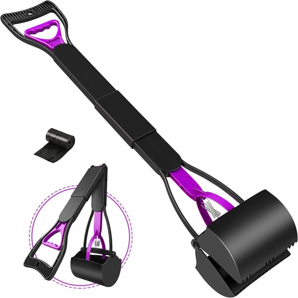 71e5bZnVh+L._AC_SL1500_ Long Handle Dog Folding Poop Scooper for Large & Small Dogs Poop Pick Up Tool