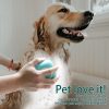 Grooming Pet Soft Silicon Bath And Massage Brush with Shampoo Dispenser for Dogs and Cats