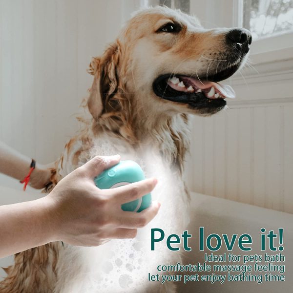 71vBH7zpWhL._SL1500_ Grooming Pet Soft Silicon Bath And Massage Brush with Shampoo Dispenser for Dogs and Cats