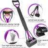 Long Handle Dog Folding Poop Scooper for Large & Small Dogs Poop Pick Up Tool