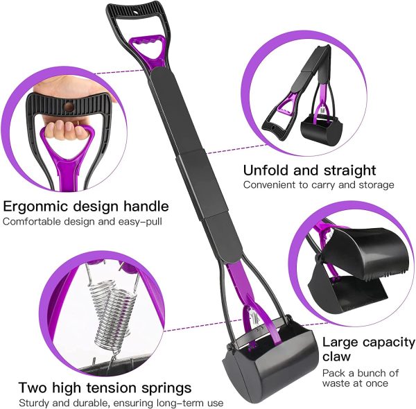 71vmM2F9s8L._AC_SL1500_ Long Handle Dog Folding Poop Scooper for Large & Small Dogs Poop Pick Up Tool