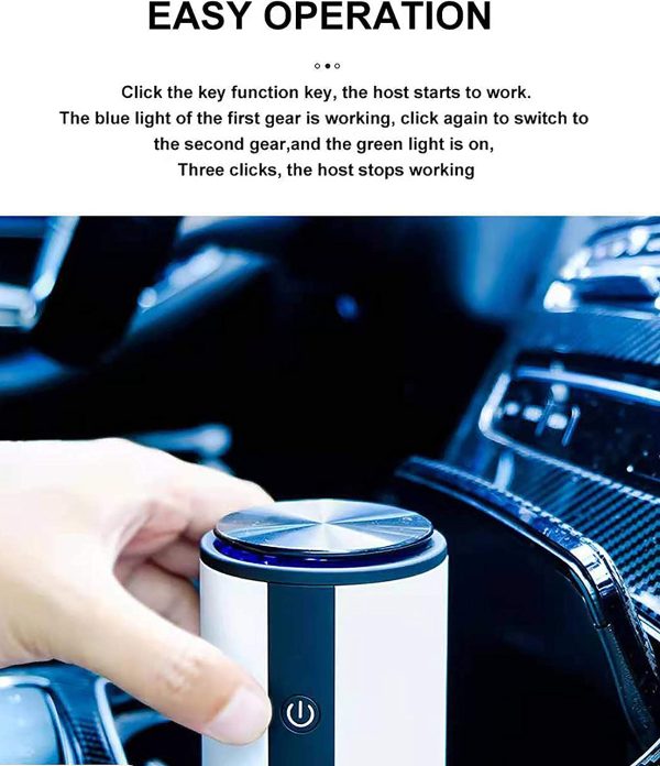 WT-U12 DC 5V Portable Home/ Office/ Mini Car Negative Ion Air Purifier with Effective Air HEPA Filter for Bacteria/Dust/Pollen/Smoke