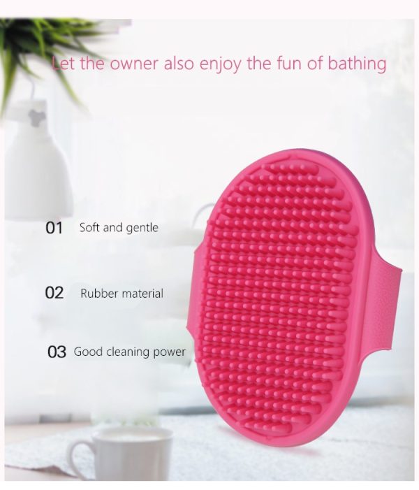 Professional Pet Grooming - Dog and Cat Shampoo Shower & Bath Scrubbing Brush for Long & Short Hair Cats and Dogs