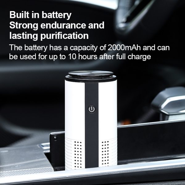 WT-U12 DC 5V Portable Home/ Office/ Mini Car Negative Ion Air Purifier with Effective Air HEPA Filter for Bacteria/Dust/Pollen/Smoke