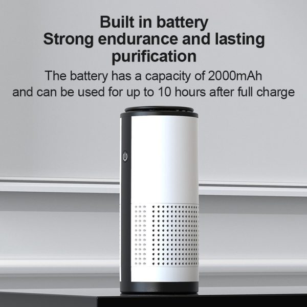 WT-U12 DC 5V Portable Home/ Office/ Mini Car Negative Ion Air Purifier with Effective Air HEPA Filter for Bacteria/Dust/Pollen/Smoke