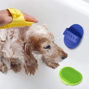 Professional Pet Grooming - Dog and Cat Shampoo Shower & Bath Scrubbing Brush for Long & Short Hair Cats and Dogs