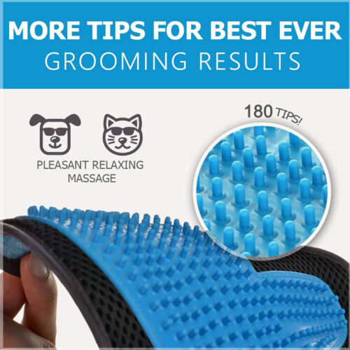 s-l500 (2) Pet Grooming, Gentle Shedding & Bathing Brushing Gloves and Mittens for Efficient Pets Hair Removal for Long and Short Hair Dogs & Cats & Horses