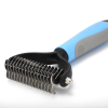 Double Sided Shedding and Dematting Undercoat Rake