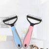 Double Sided Shedding and Dematting Undercoat Rake