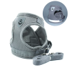 Small Pet Harness and Leash Set for Walking Cat and Dog with Soft Mesh, Adjustable  Vest Harness with Reflective Strap