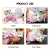 Adjustable, Anti Scratch & Bite Restraint Polyester Mesh Cat or Dog Grooming Bag