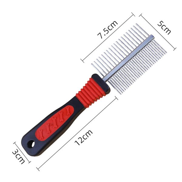61T2Ec3ymTL._SL1500_ Pet Duo Side Stainless Steel Grooming Comb for Dogs & Cats Long Short Hair