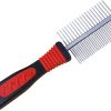 Pet Duo Side Stainless Steel Grooming Comb for Dogs & Cats Long Short Hair